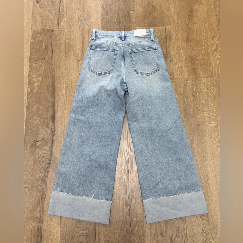 Pistola Lana Raw Hem Ankle Wide Leg Jeans Snowcat - Picture 7 of 12